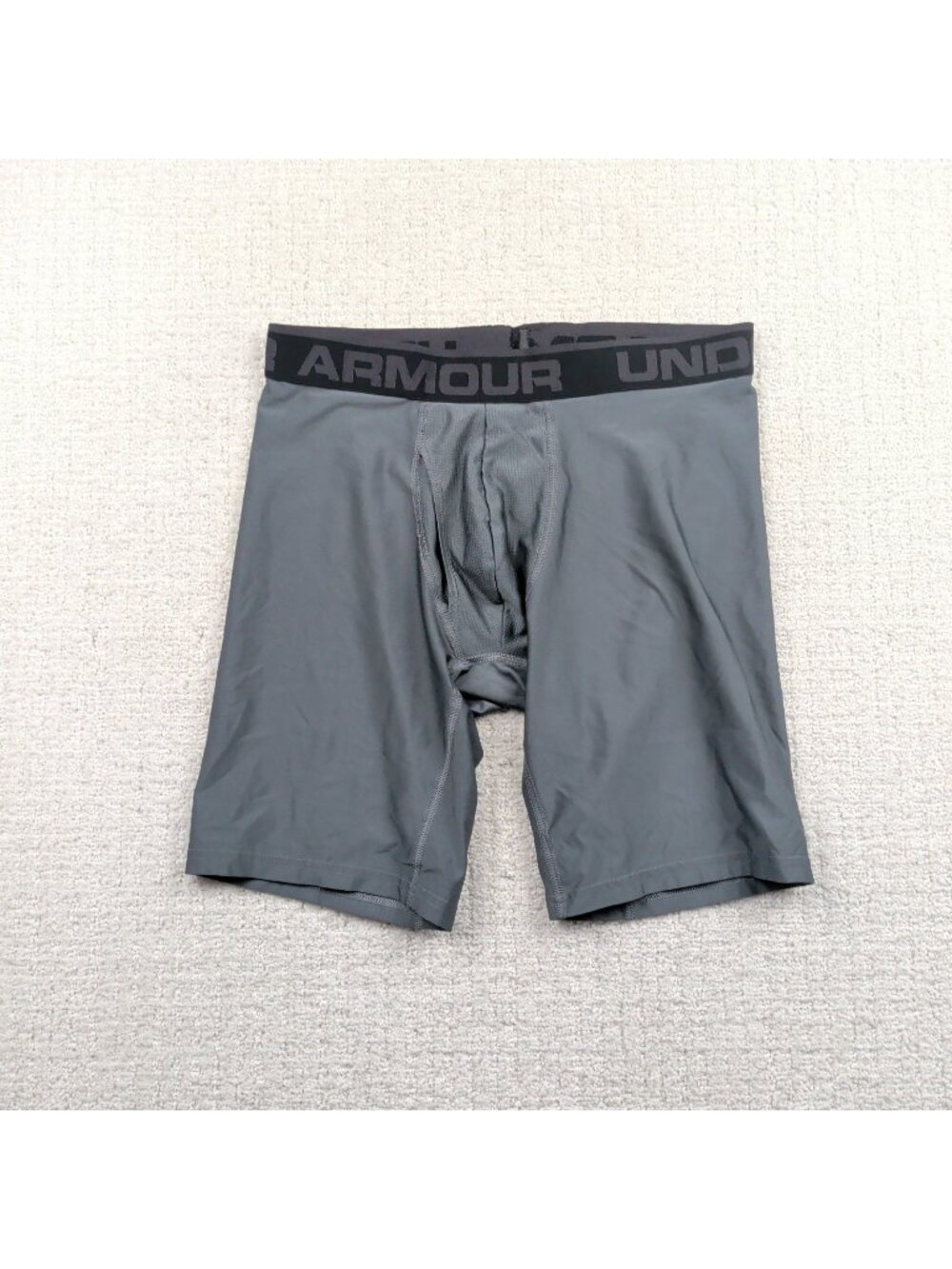 Under Armour Gray Fitted Compression Boxer Gym Training Men Sz M  Cross-Fit